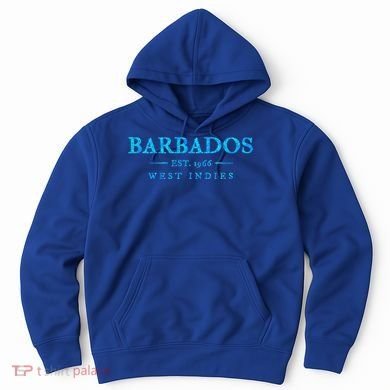 Barbados Retro Colorful Text Cruise Souvenir Hoodie