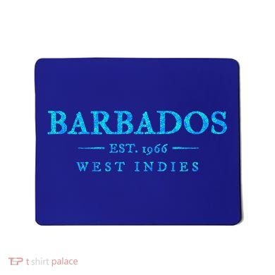 Barbados Retro Colorful Text Cruise Souvenir Mousepad