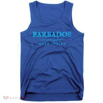 Barbados Retro Colorful Text Cruise Souvenir Tank Top