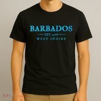 Barbados Retro Colorful Text Women Cruise Souvenir T-Shirt thumb 3