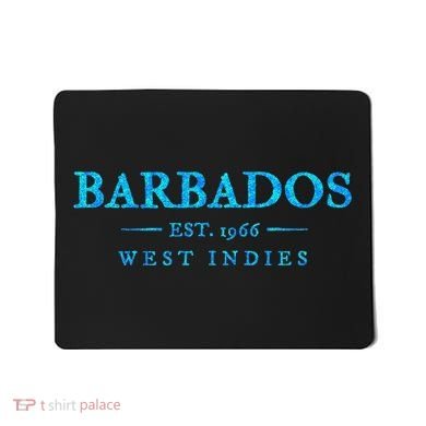 Barbados Retro Colorful Text Cruise Souvenir Mousepad