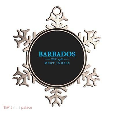 Barbados Retro Colorful Text Cruise Souvenir Ornament