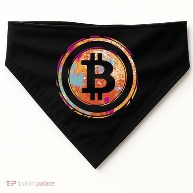 Bitcoin Retro Crypto USA-Made Doggie Bandana