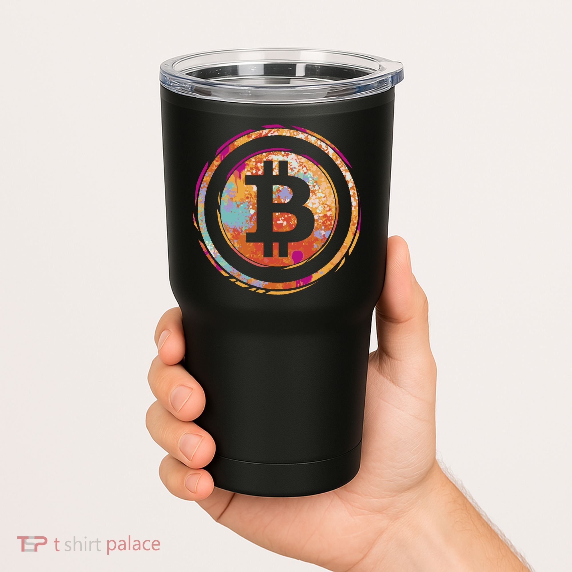 Bitcoin Retro Crypto Tumbler