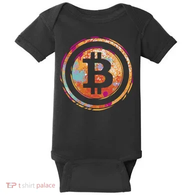 Bitcoin Retro Crypto Baby Bodysuit