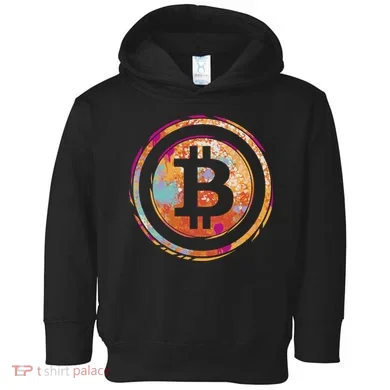 Bitcoin Retro Crypto Toddler Hoodie