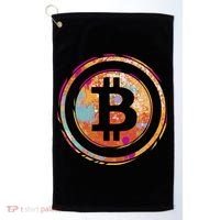 Bitcoin Retro Crypto Golf Towel thumb 0