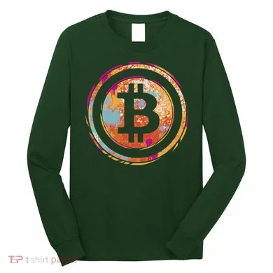 Bitcoin Retro Crypto Long Sleeve Shirt