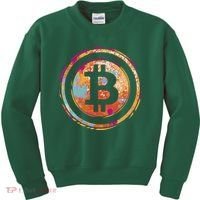 Bitcoin Retro Crypto Kids Sweatshirt thumb 0