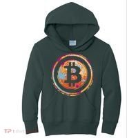 Bitcoin Retro Crypto Kids Hoodie thumb 0