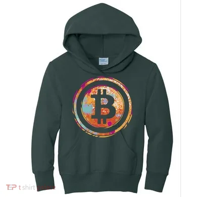 Bitcoin Retro Crypto Kids Hoodie