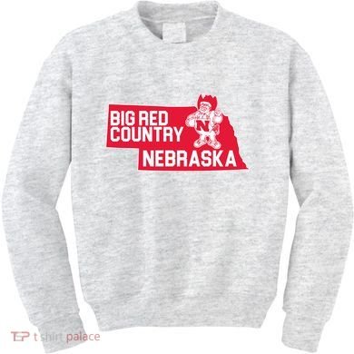 Big Red Country Nebraska Kids Sweatshirt