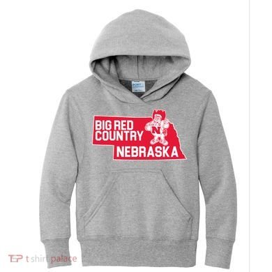 Big Red Country Nebraska Kids Hoodie