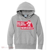 Big Red Country Nebraska Kids Hoodie thumb 0