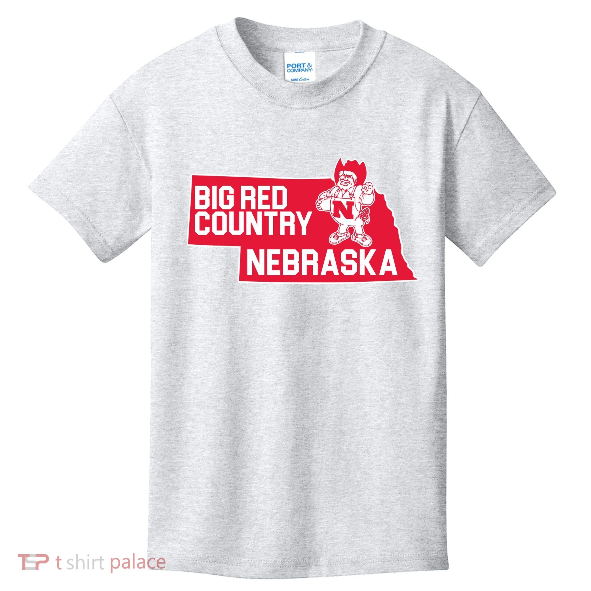 Big Red Country Nebraska Kids T-Shirt