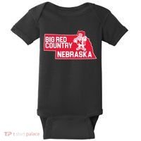 Big Red Country Nebraska Baby Bodysuit thumb 0
