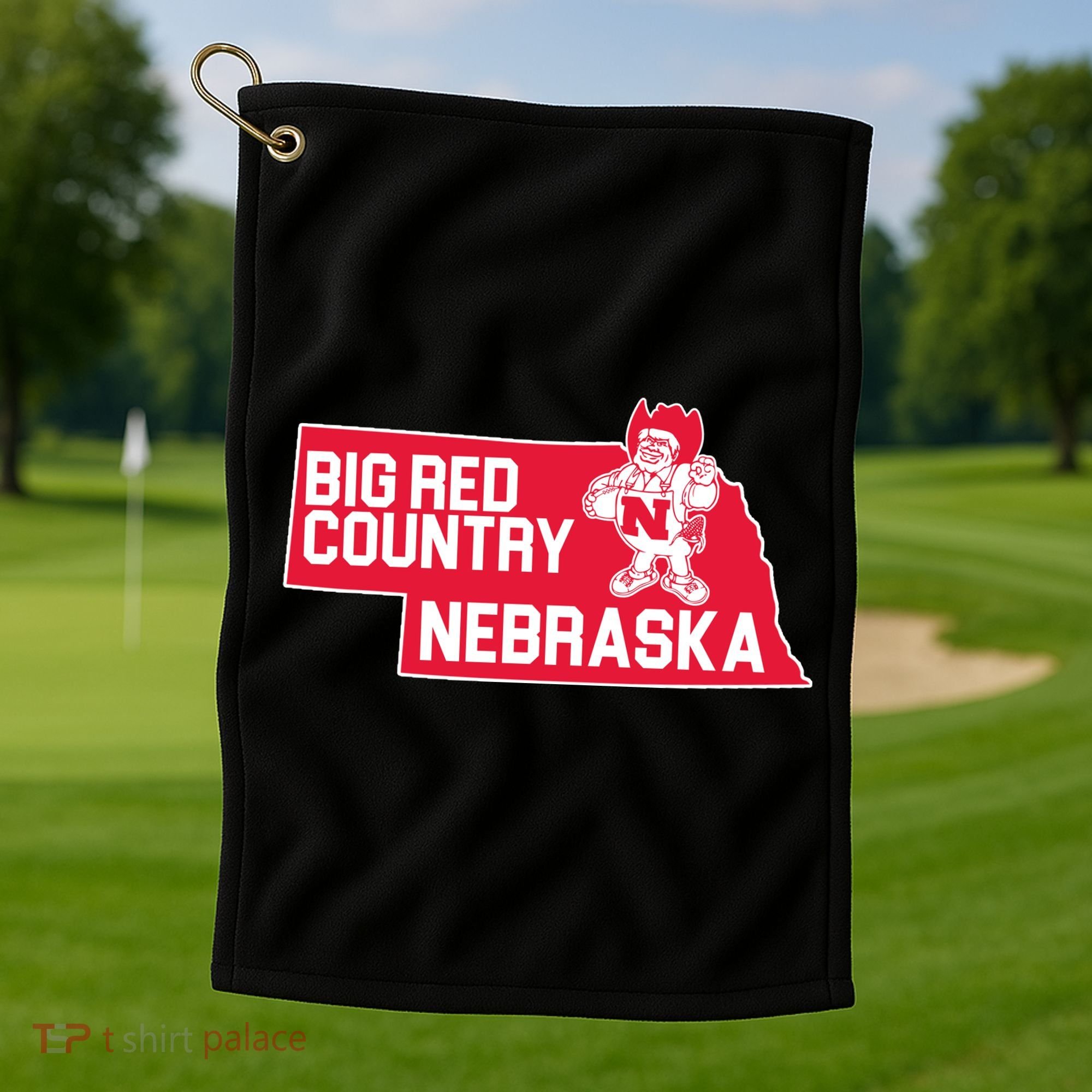Big Red Country Nebraska Golf Towel
