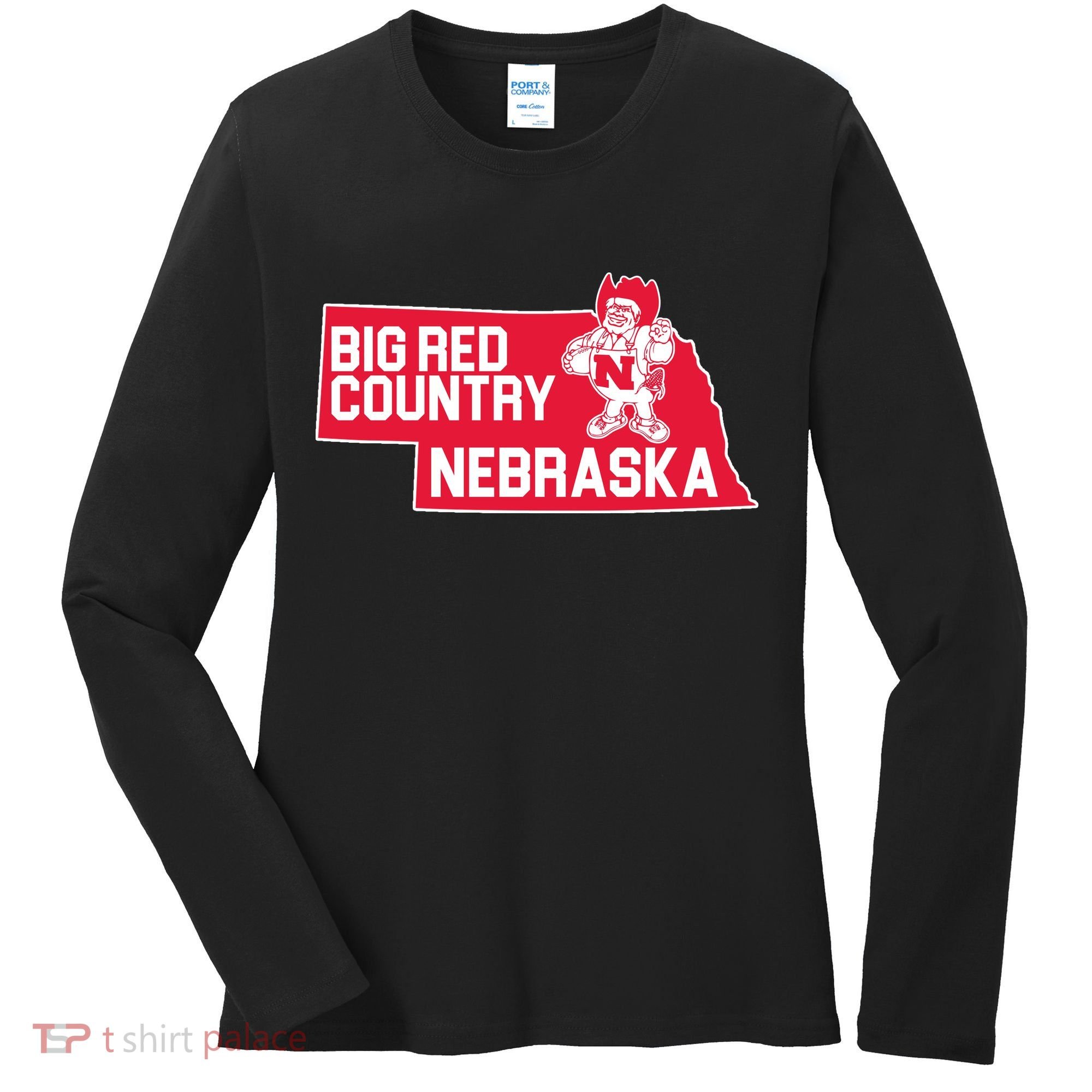 Big Red Country Nebraska Women's Long Sleeve Shirt