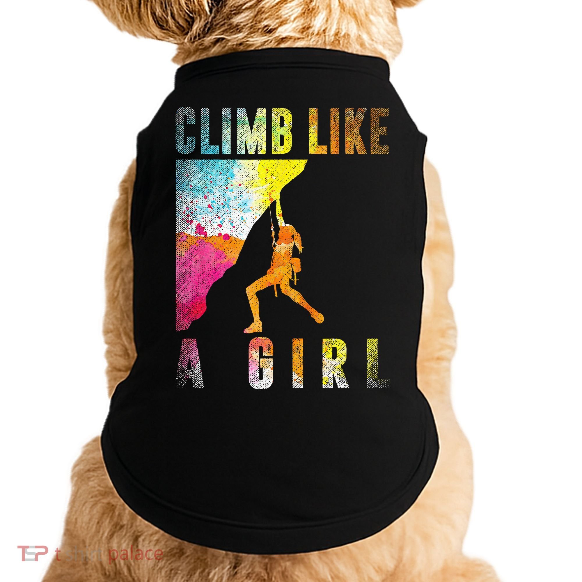 Bouldering Rock Climber Women Kids Rock Climbing Doggie Tank