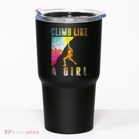 Bouldering Rock Climber Women Kids Rock Climbing Tumbler thumb 0