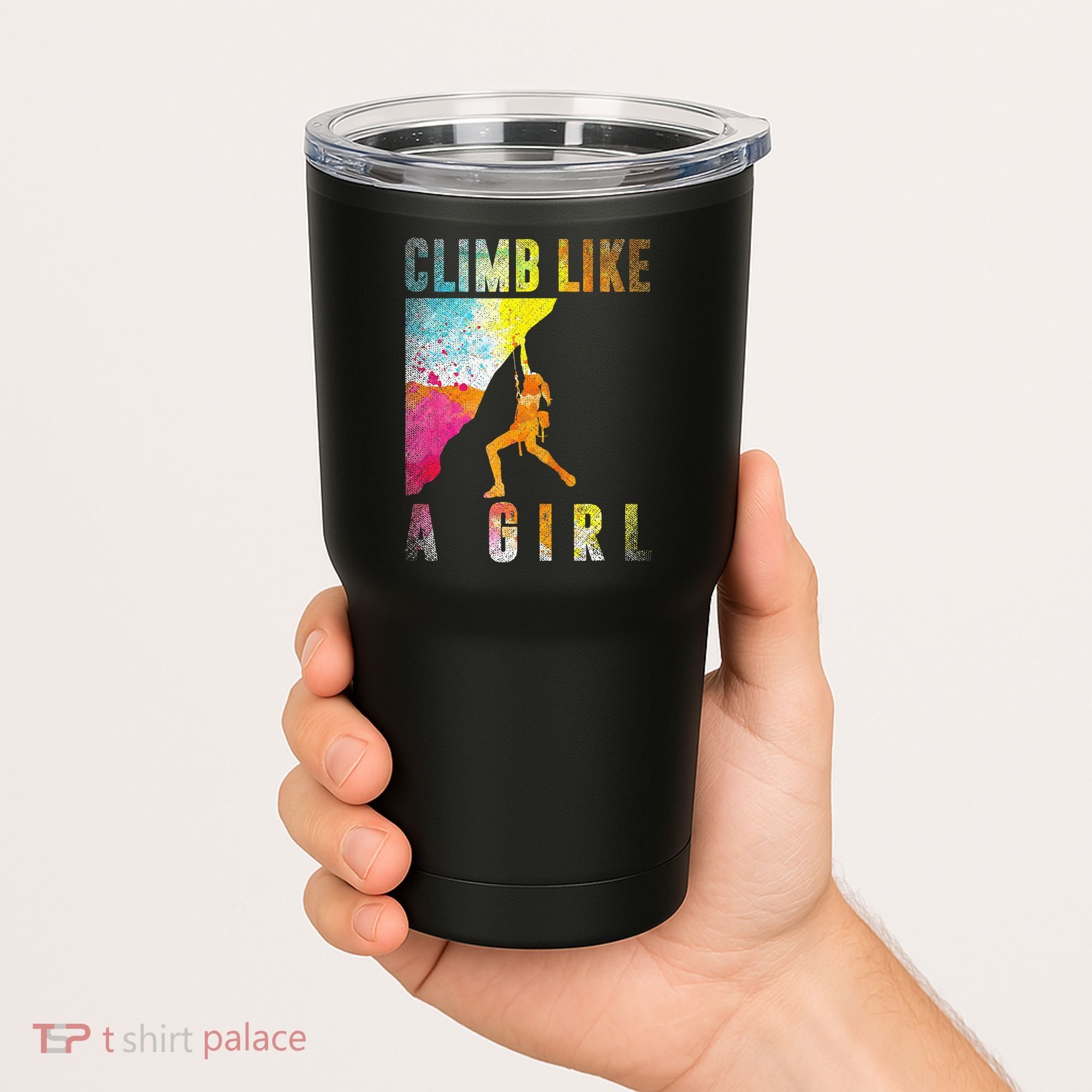 Bouldering Rock Climber Women Kids Rock Climbing Tumbler