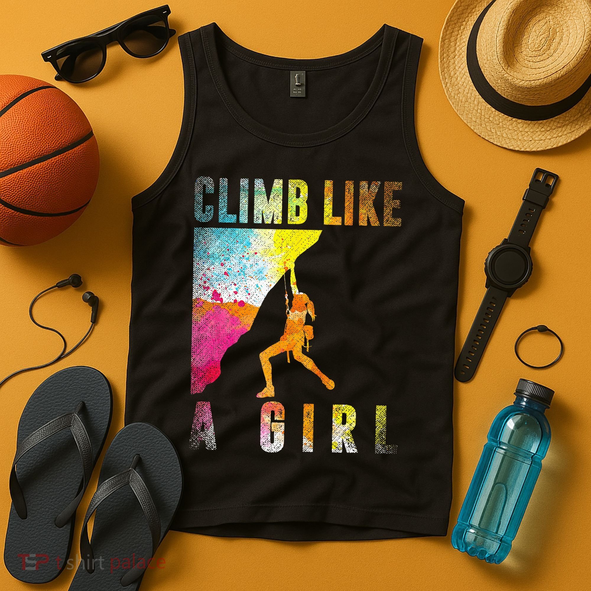 Bouldering Rock Climber Women Kids Rock Climbing Tank Top