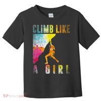 Bouldering Rock Climber Women Kids Rock Climbing Toddler T-Shirt thumb 0