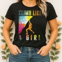Bouldering Rock Climber Women Kids Rock Climbing Women's T-Shirt thumb 2
