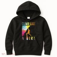Bouldering Rock Climber Women Kids Rock Climbing Kids Hoodie thumb 0