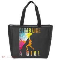 Bouldering Rock Climber Women Kids Rock Climbing Tote Bag thumb 0