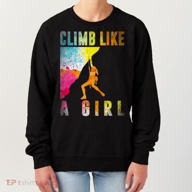 Bouldering Rock Climber   Women's Sweatshirt