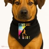 Bouldering Rock Climber   USA-Made Doggie Bandana thumb 1