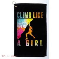 Bouldering Rock Climber   Golf Towel thumb 0