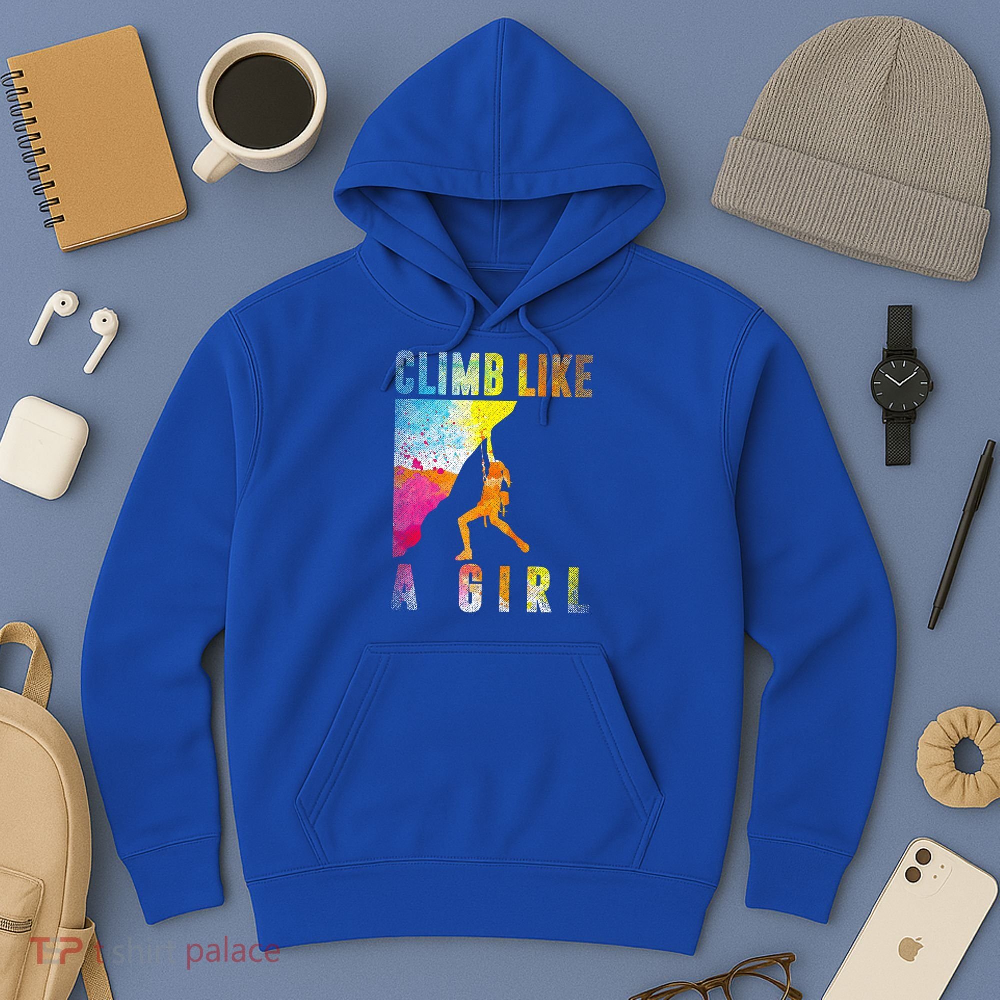 Bouldering Rock Climber   Hoodie