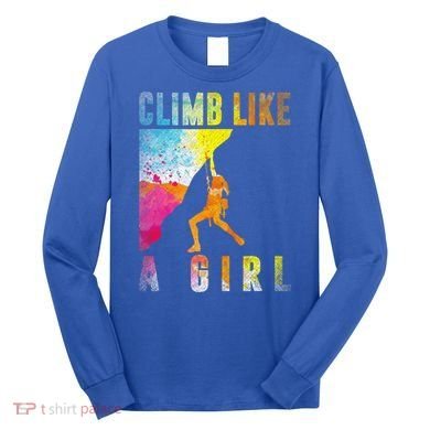 Bouldering Rock Climber   Long Sleeve Shirt