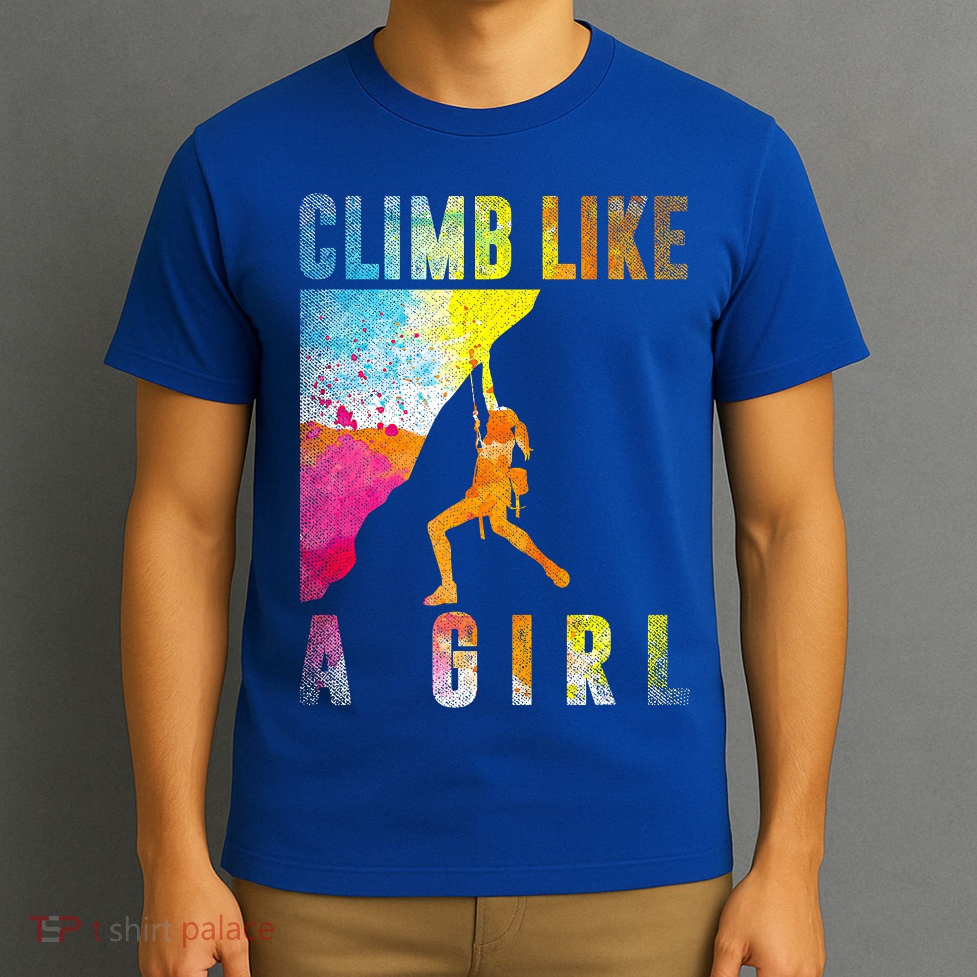 Bouldering Rock Climber   T-Shirt
