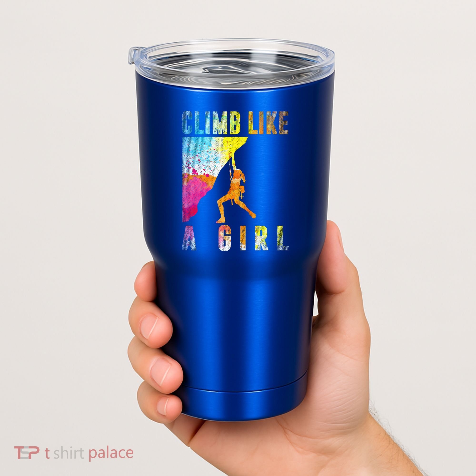 Bouldering Rock Climber   Tumbler