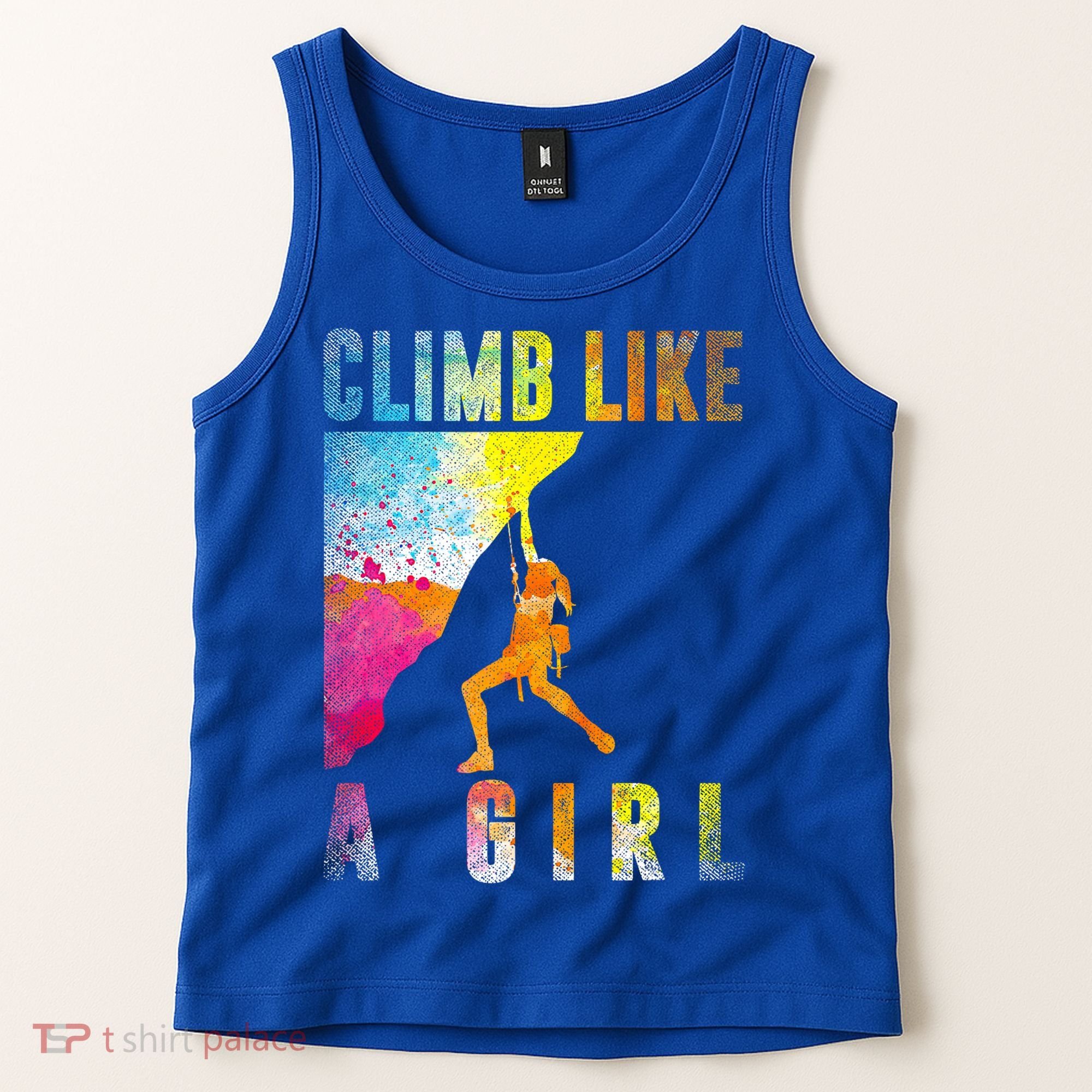Bouldering Rock Climber   Tank Top