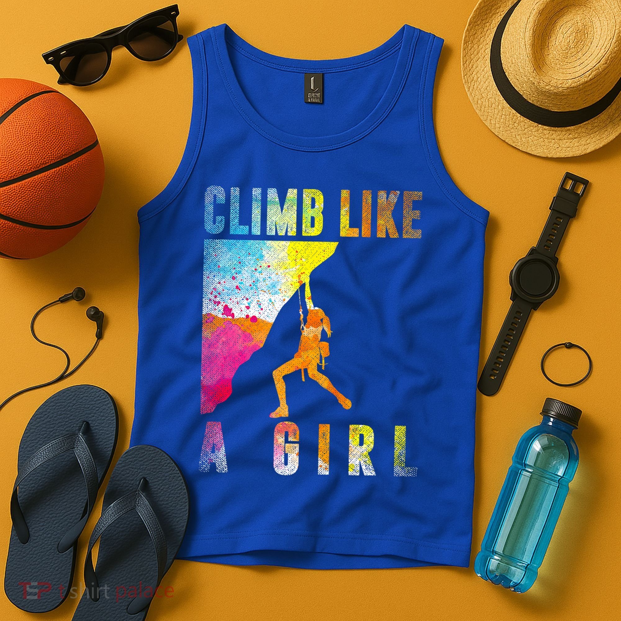 Bouldering Rock Climber   Tank Top