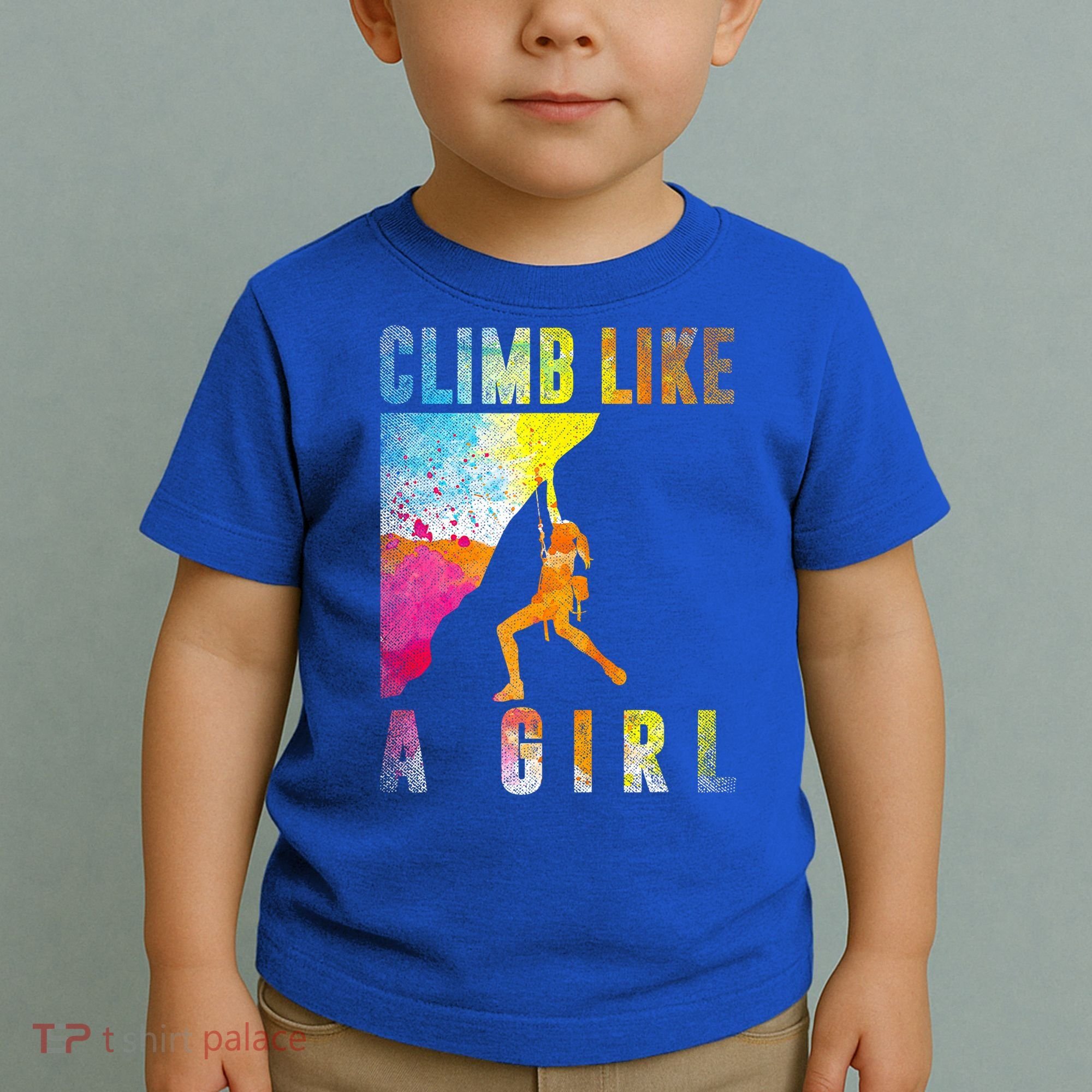 Bouldering Rock Climber   Toddler T-Shirt
