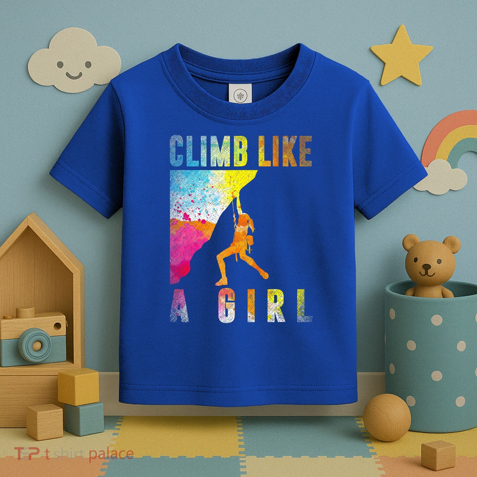 Bouldering Rock Climber   Toddler T-Shirt