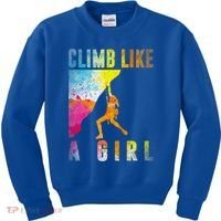 Bouldering Rock Climber   Kids Sweatshirt thumb 0