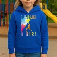 Bouldering Rock Climber   Kids Hoodie thumb 3