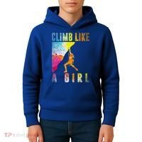 Bouldering Rock Climber   Kids Hoodie thumb 4