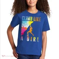 Bouldering Rock Climber   Kids T-Shirt thumb 2