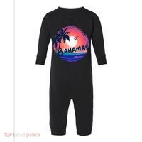 Bahamas Retro Circle Infant Fleece One Piece thumb 0
