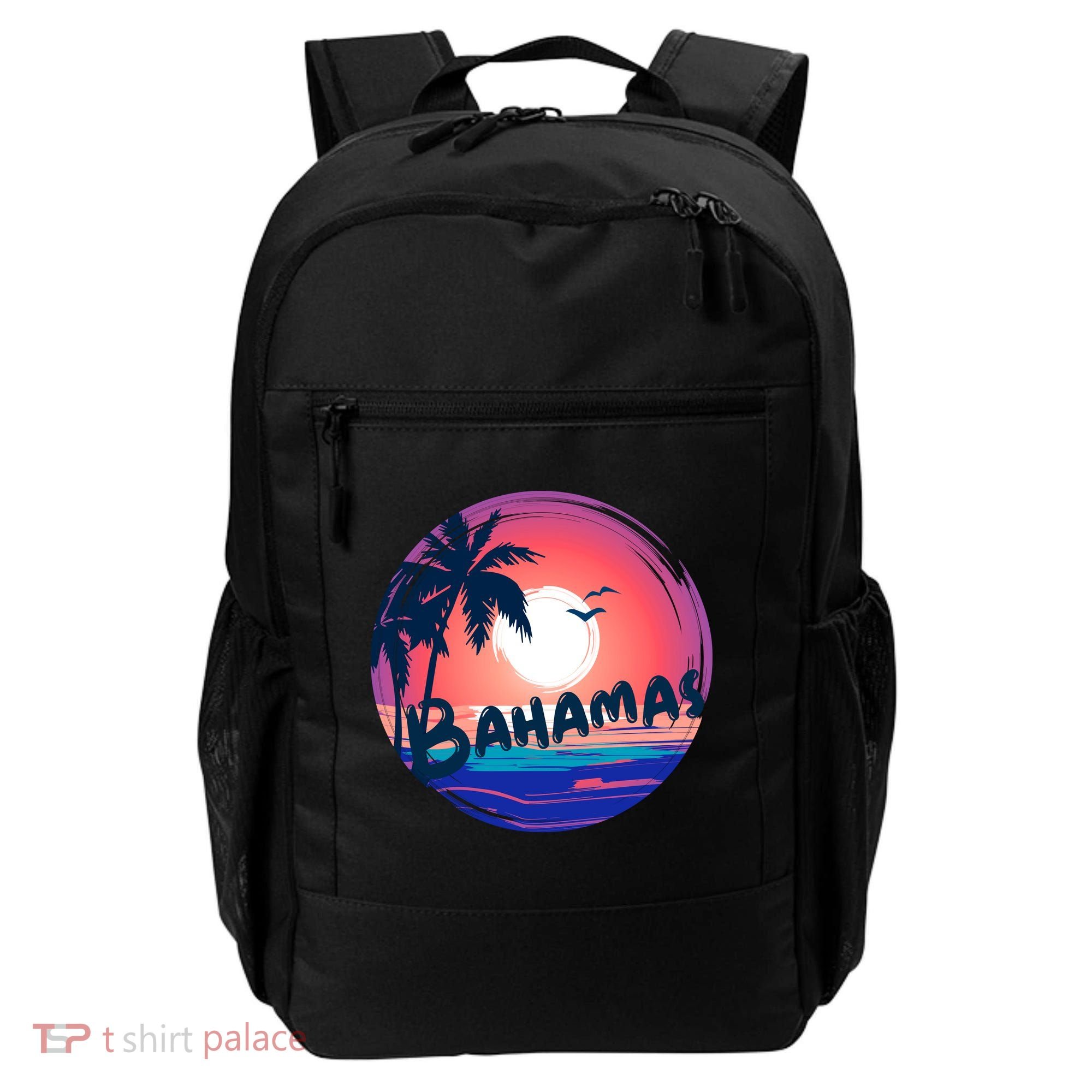 Bahamas Retro Circle Backpack