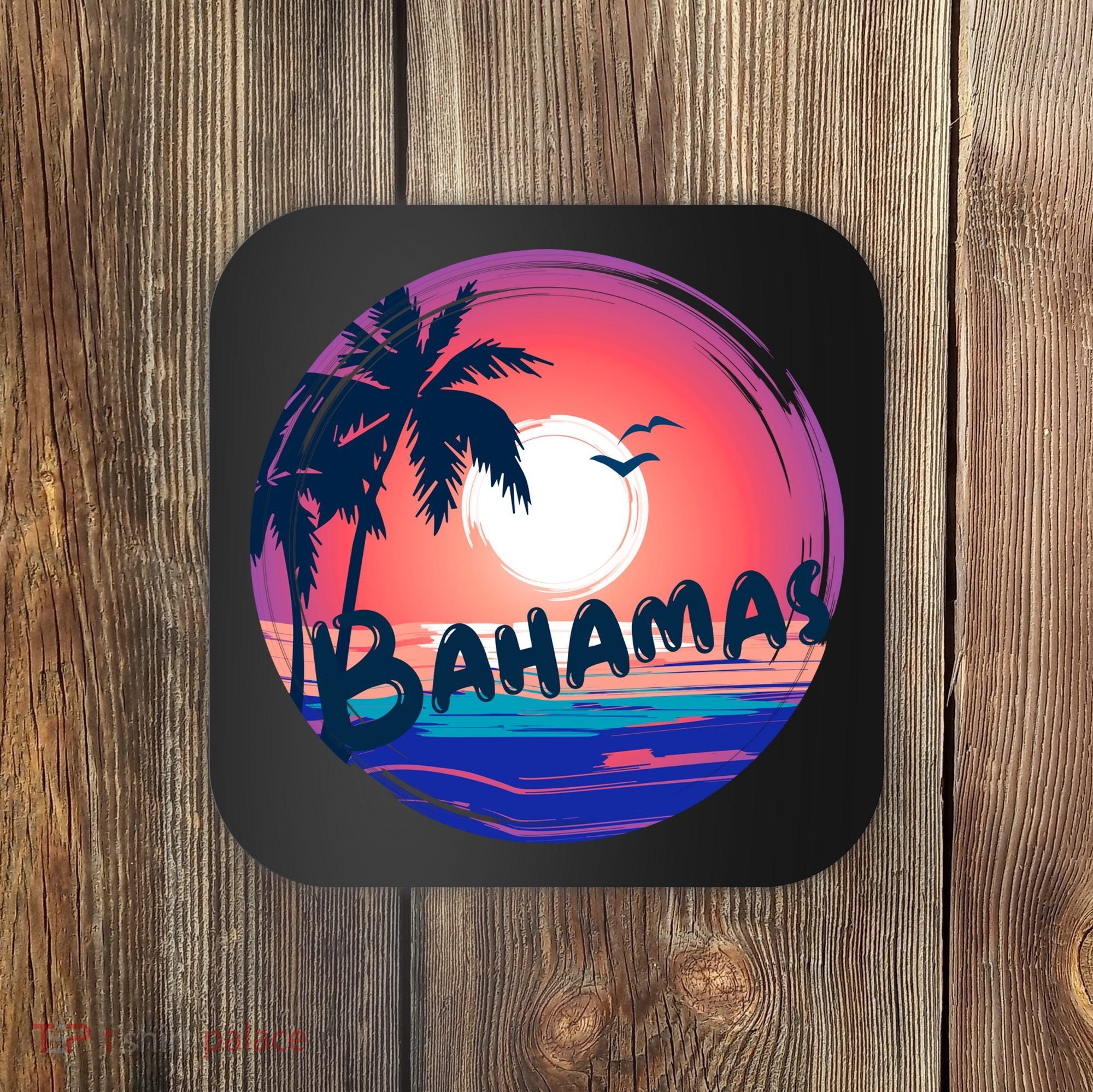 Bahamas Retro Circle Coaster