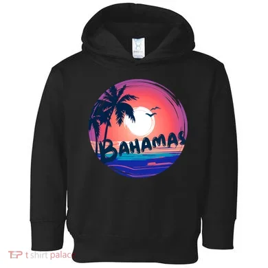 Bahamas Retro Circle Toddler Hoodie
