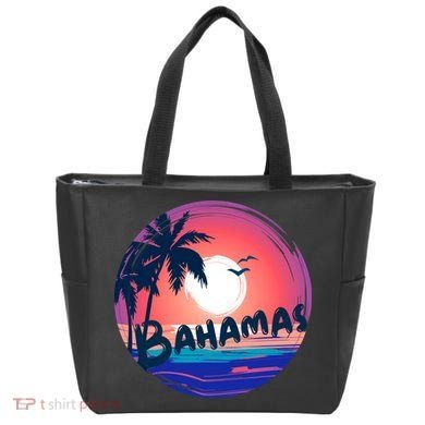 Bahamas Retro Circle Tote Bag